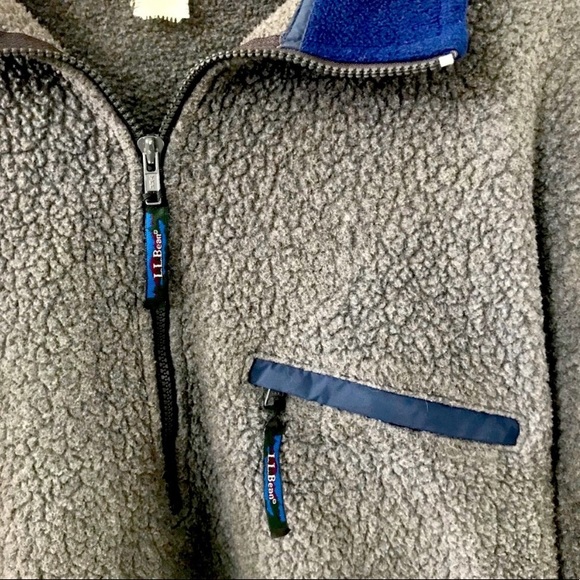 Vintage LL Bean Pile Fleece Pullover Sweater - Picture 3 of 7